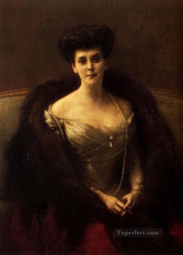 company of captain reinier reael known as themeagre company Painting - Pascal Adolphe Jean Portrait Of Princess O V Paley Pascal Dagnan Bouveret